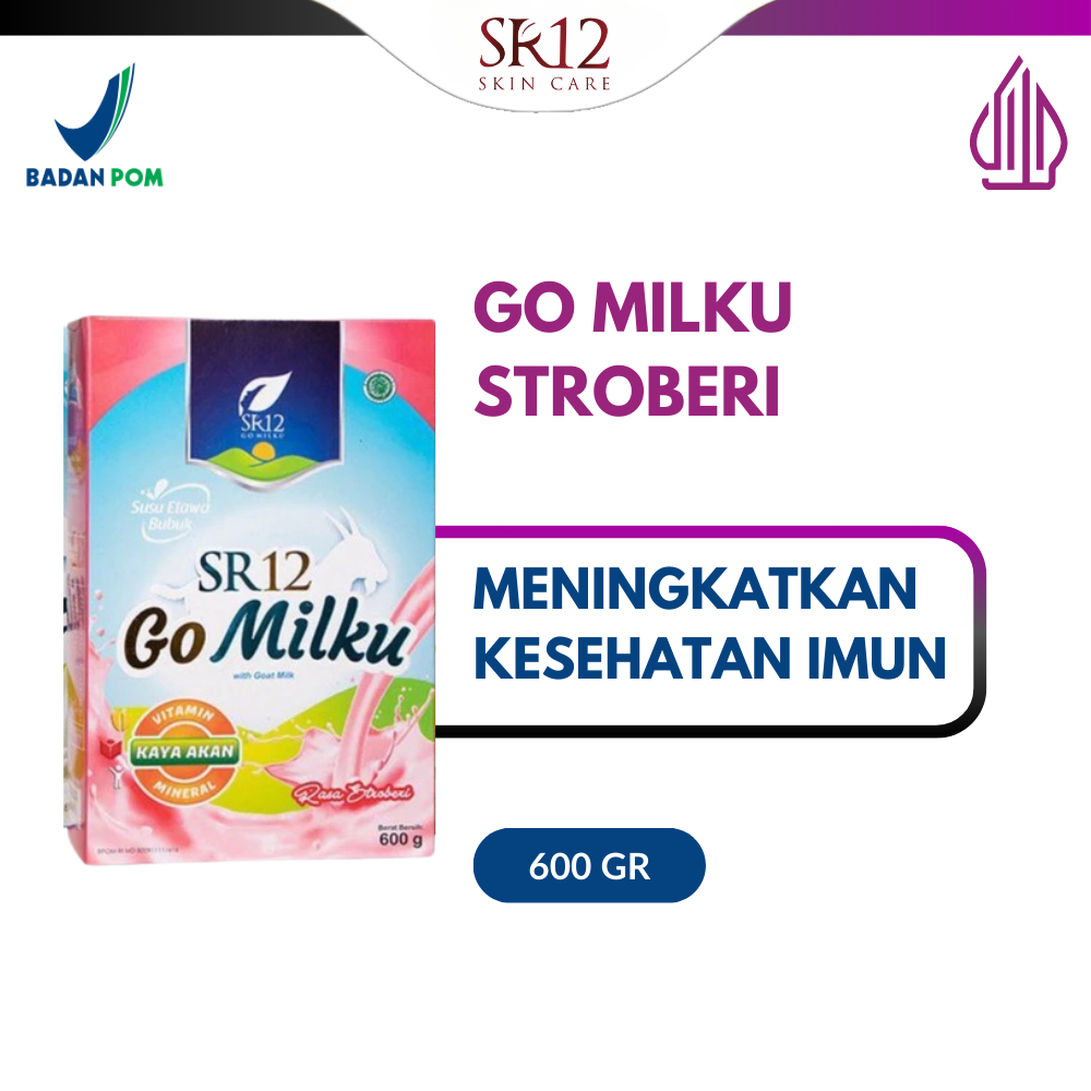 

Susu Kambing SR12 Go Milku Stroberi 600gr Gomilku Meningkatkan Kesehatan Imun BPOM