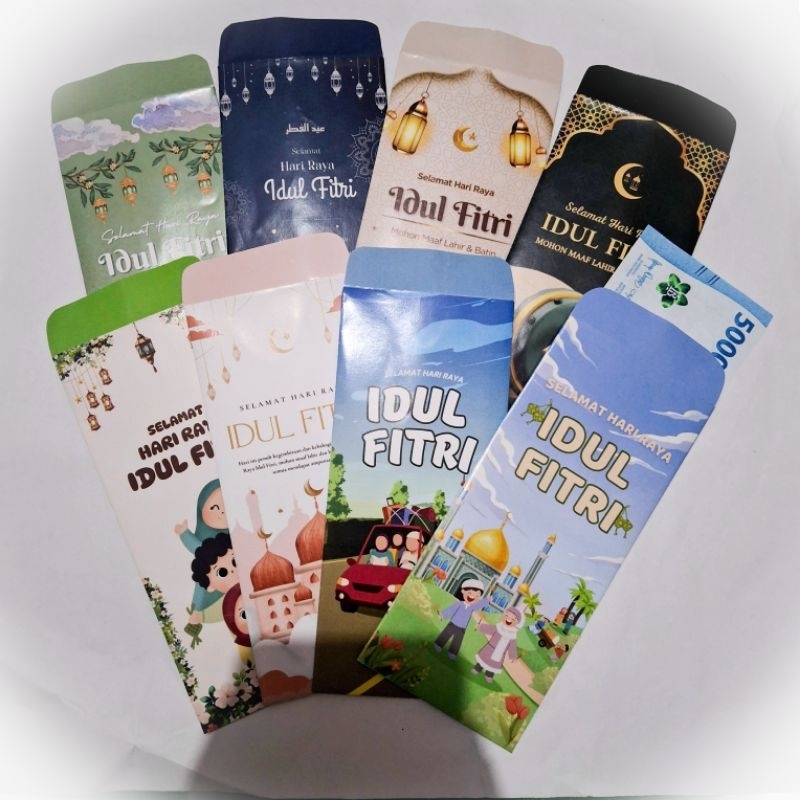 

[4pcs] Amplop Lebaran 7x16cm Panjang Tanpa Dilipat