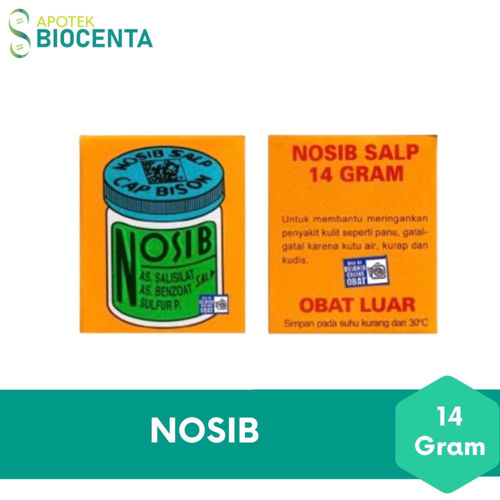 Salep Kulit Nosib 14 Gram - Salep Gatal, Kurap, Kudis dan Panu