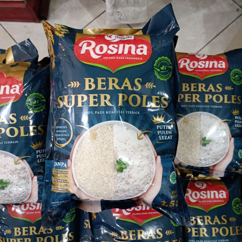

Rosina Beras Premium 2,5 Kg - Beras premium cocok untuk zakat