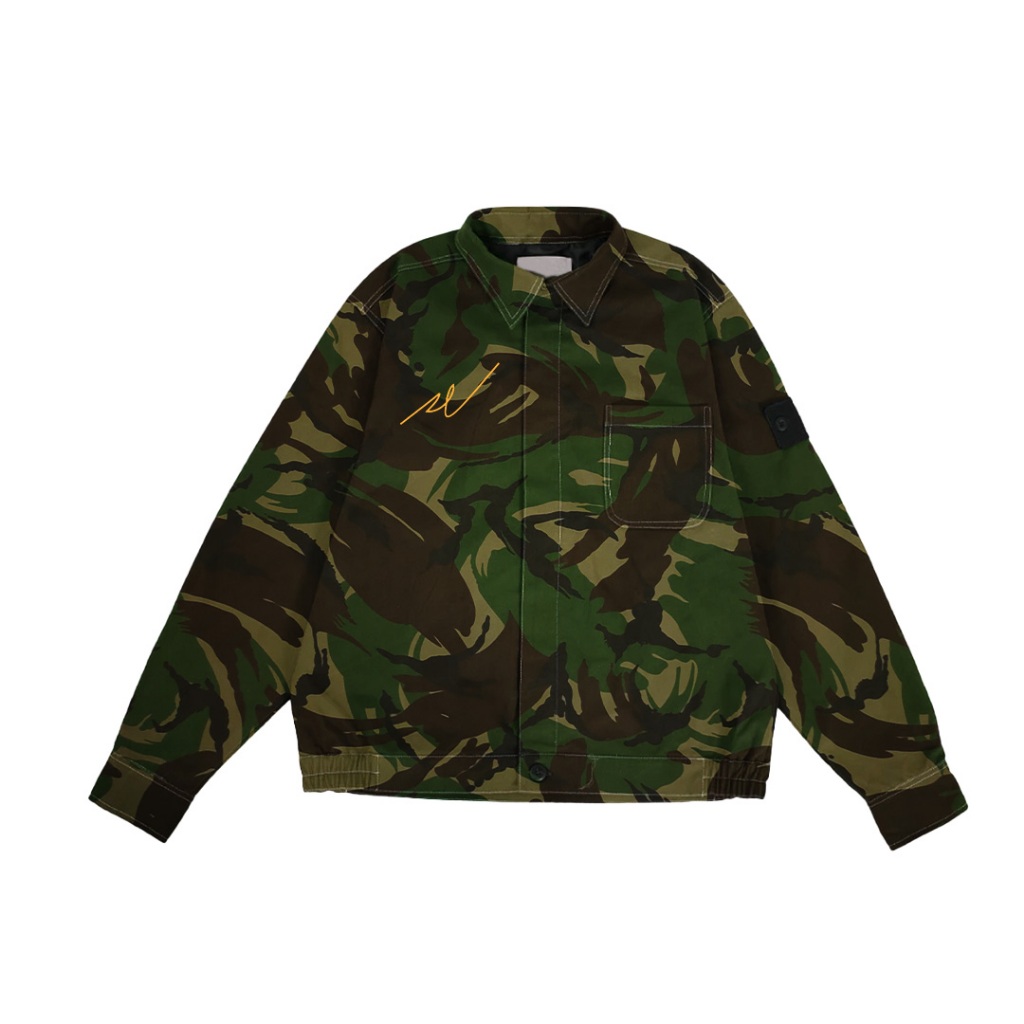 Whoopculture "Crush" Work Jacket Green Camo