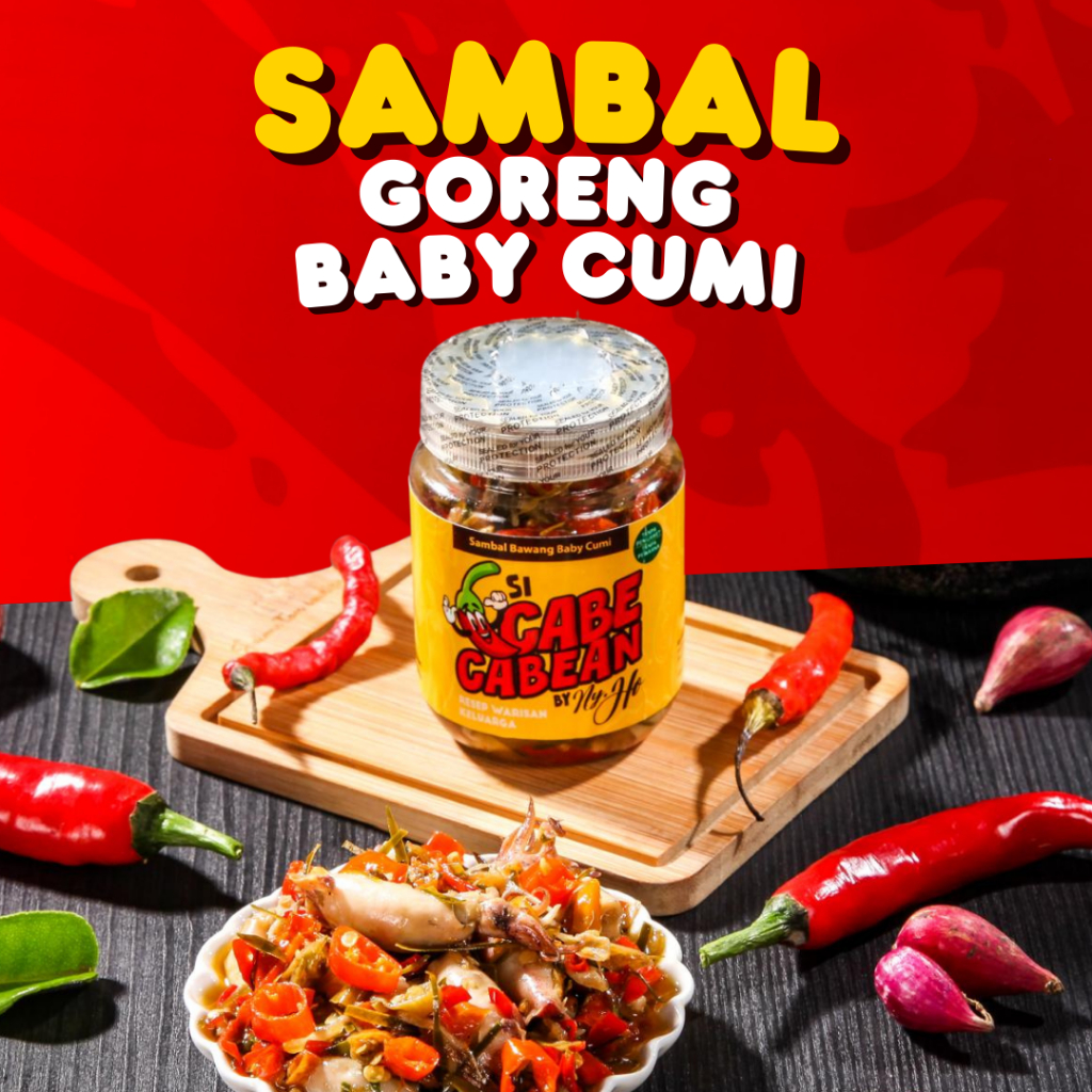 

Sambal Goreng Baby Cumi (200ml) | Sambal Lokal Pedas, Gurih, Kemasan Praktis & Murah - Si CabeCabean