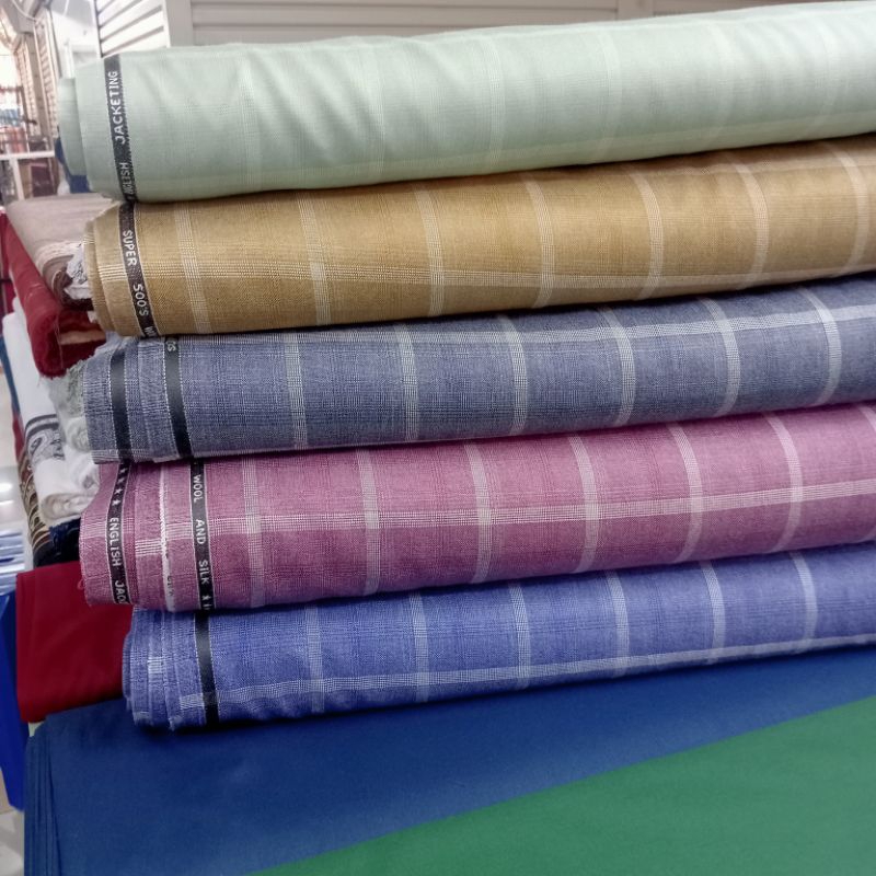 Kain Kotak cocok Buat  JAS Blazer Celana kemeja
