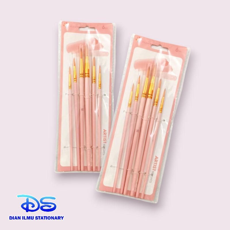 

kuas lukis set 6 yijiayi 839-6G