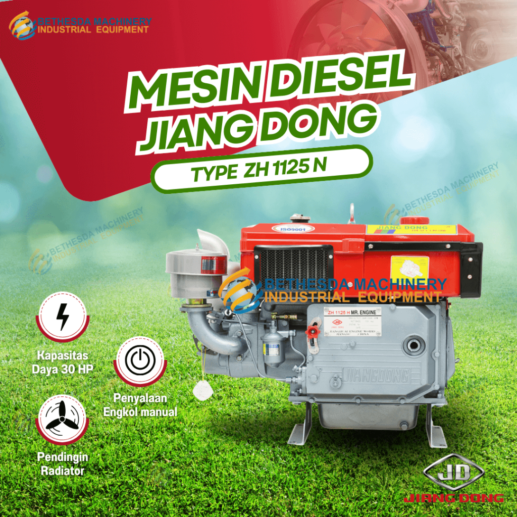 Diesel Engine Jiangdong 30HP - Mesin Penggerak 30 HP / 30PK ZH 1125 N