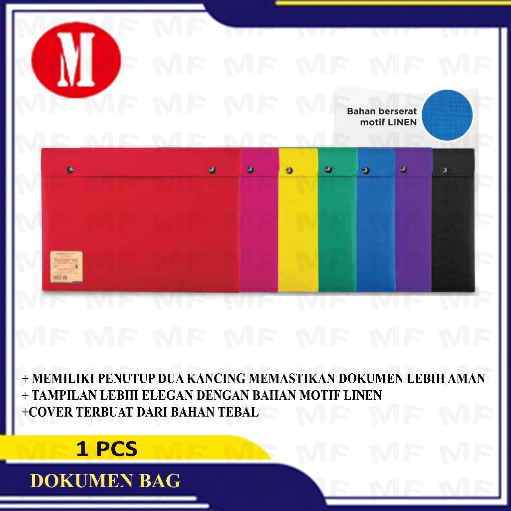 

Document Bag Motif Linen Hard Cover