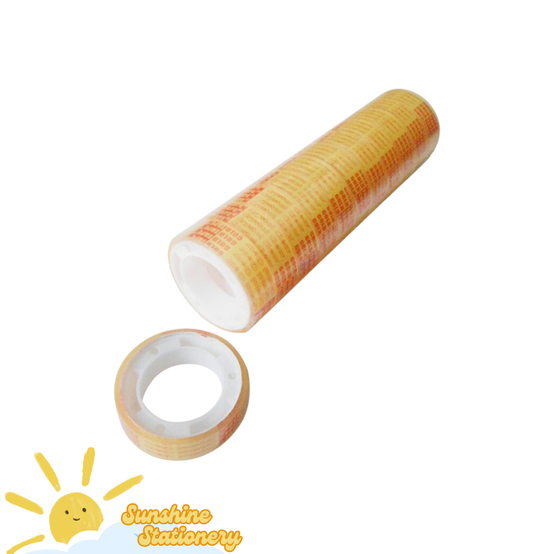 

[12PCS] GOLDTAPE Isolasi Bening Kecil 1/2x10