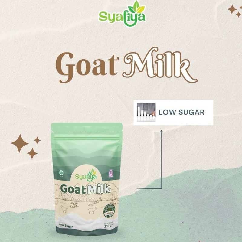 

SUSU KAMBING ETAWA GOAT MILK SYAFIYA LOW SUGAR - Untuk Kesehatan Tubuh