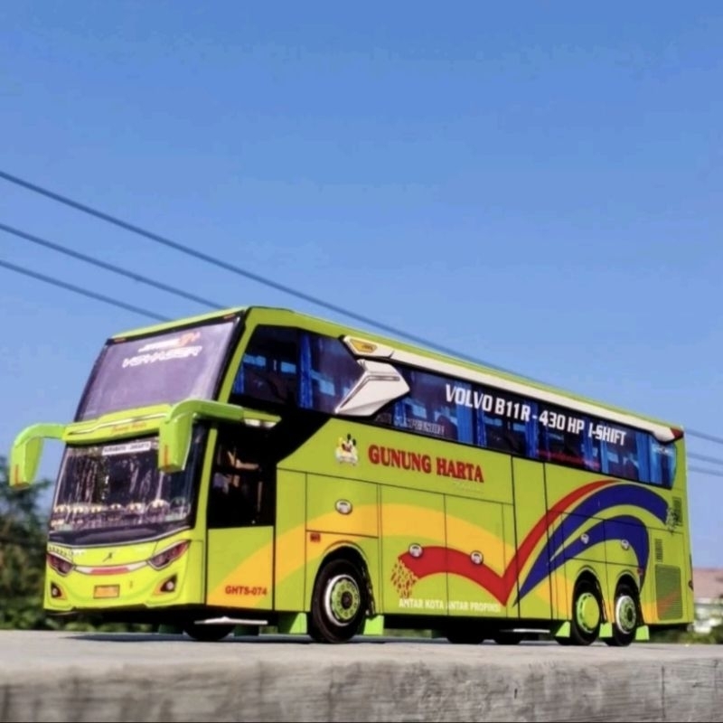 Miniatur Papercraft Bus Gunung Harta