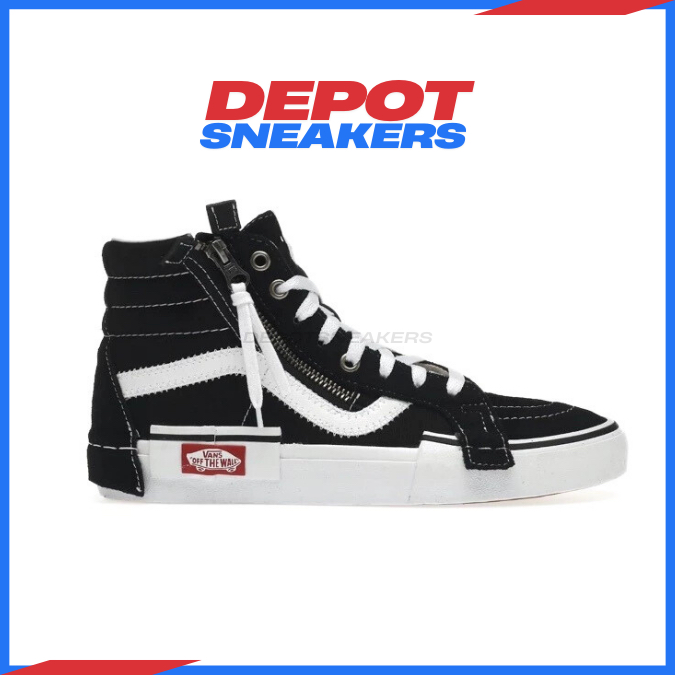 Vans Sk8 Hi Cut and Paste Black White