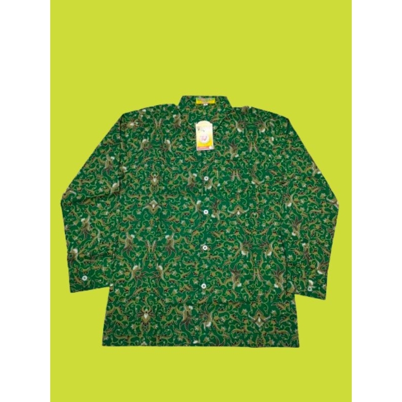 Batik cemani hijau seragam sekolah