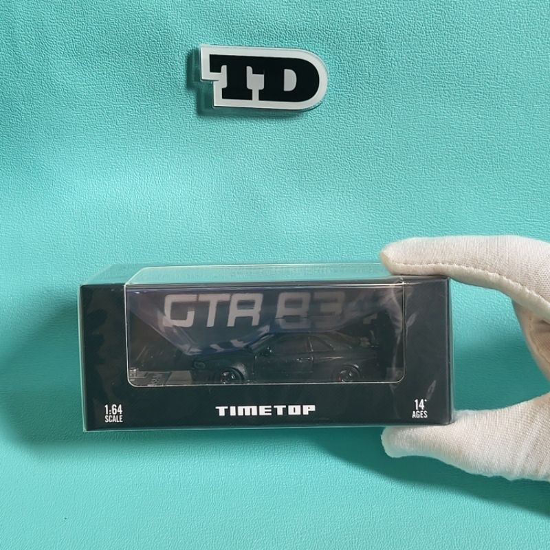 Diecast 1: 64 Time Top Nissan GTR R34 Carbon Black