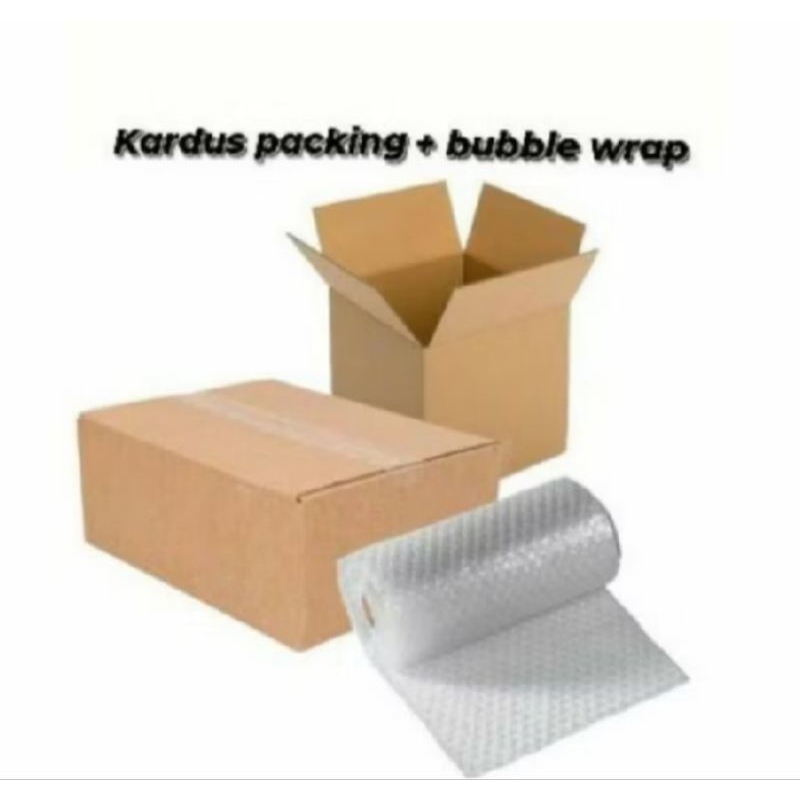 

kardus + bebble wrap