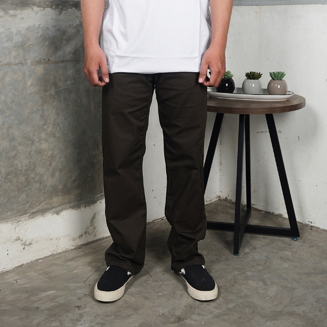 Cambridge Chino Pants - CHIKO - Dark Brown