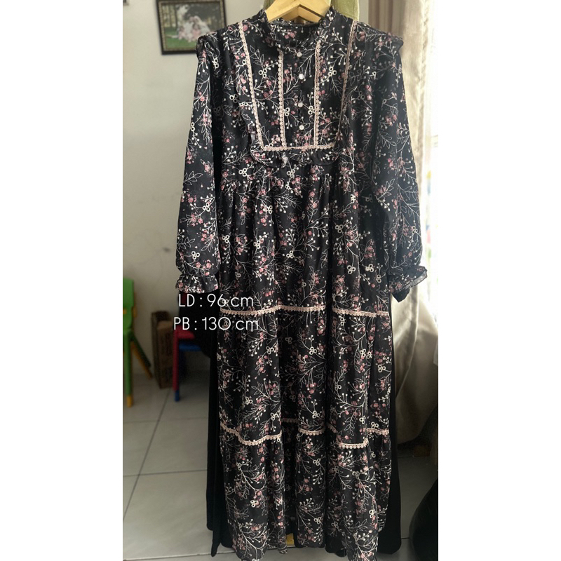 KATBOL hitam katun bolong Dress