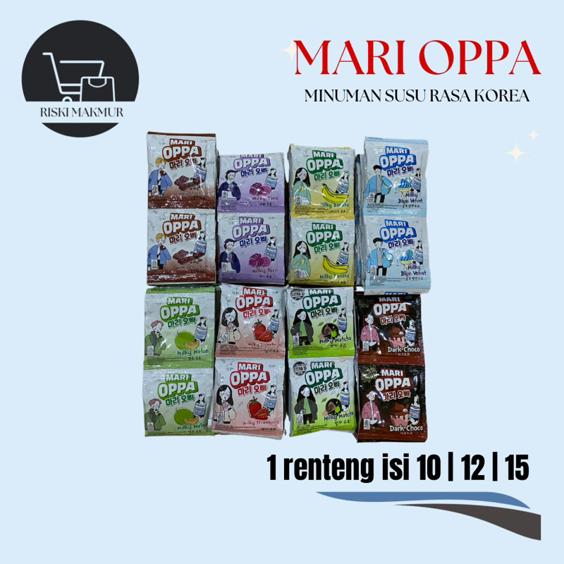 

MariOppa Susu Korea | Minuman Mari Oppa Renceng isi 10 / 12 / 15