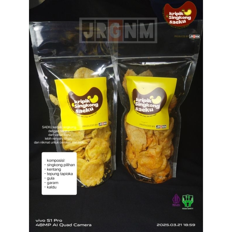 

SAEKUchips 250gr camilan baru olahan singkong super renyah crunchy dan crispy