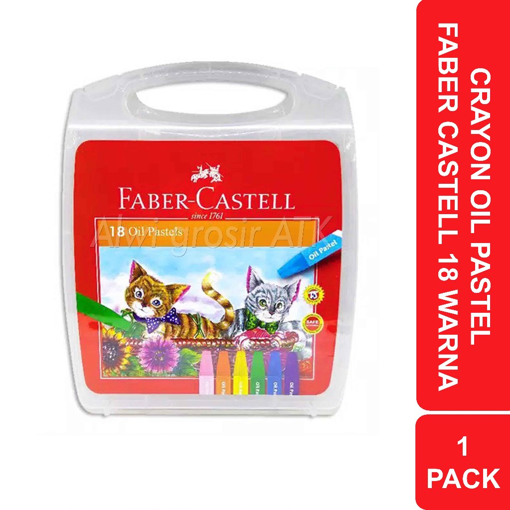 

Crayon Hexagonal Oil Pastel Faber Castell 18 Warna Eco Kotak Bening | 1 Pack