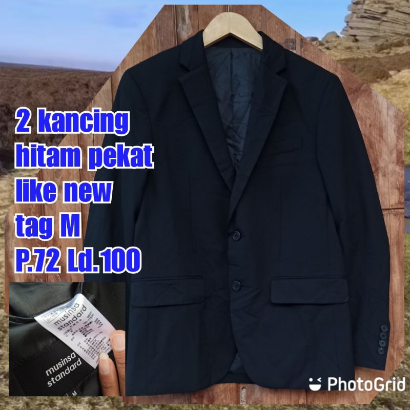 jas blazer outer musinsa hitam
