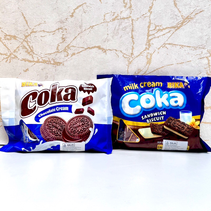 

Bika Coka Sandwich Cream Biscuit Milk Chocolate