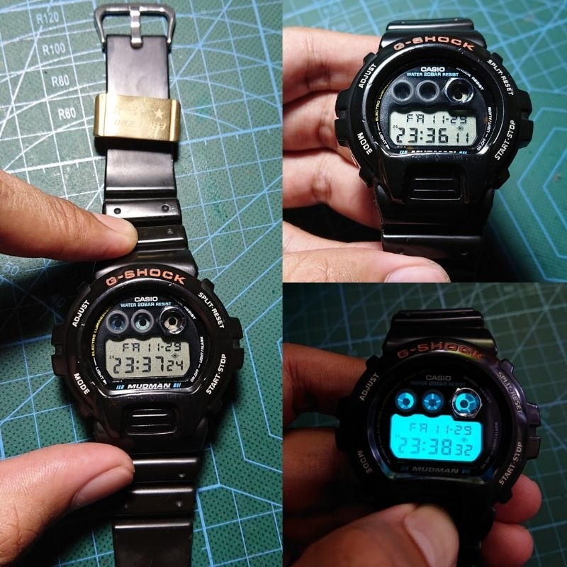jam tangan casio g shock Japan Vintage Dw-8400 Mudman original rare