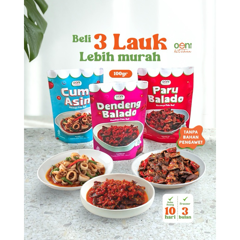 

PAKET 2 BUNDLING PACKAGE LAUK KEMASAN 100 Gram