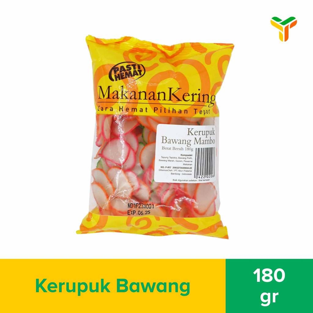 

Pasti Hemat Kerupuk Mambo Bawang Mini 180Gr