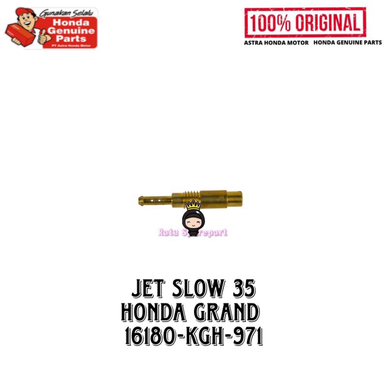 JET SLOW 35 HONDA GRAND ORIGINAL - 16180KGH971 - JET SLOW GRAND - KHARISMA - LEGENDA - REVO - SUPRA 