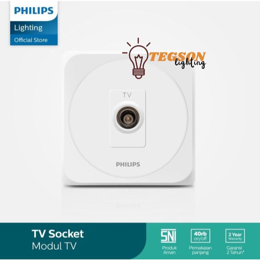 PHILIPS Simply TV outlet | Outlet Coax