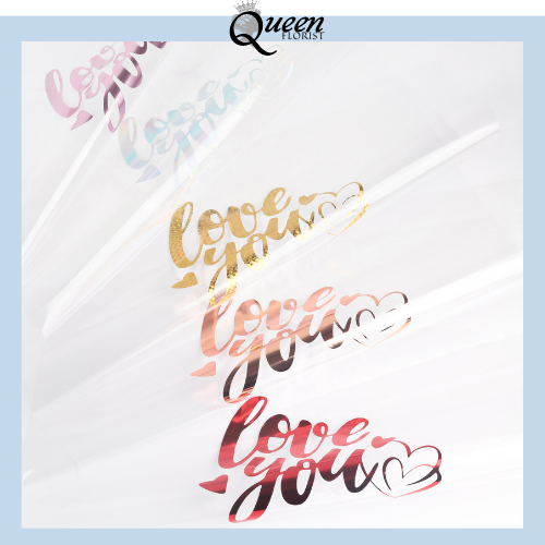 

15 LEMBAR Flower Wrapping Transparant Cellophane Waterproof Kertas Buket Bunga Valantine KB60