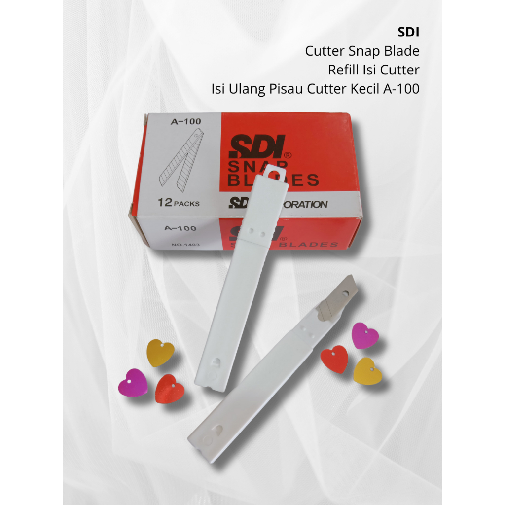 

SDI Cutter Snap Blade | Refill Isi Cutter | Isi Ulang Pisau Cutter Kecil A-100