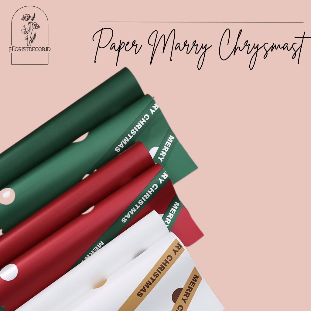 

(ECER) TERMURAH WRAPPING PAPER MOTIF MERRY CHRISTMAST CELLOPHONE KERTAS BUKET CHRISTMAS PAPER