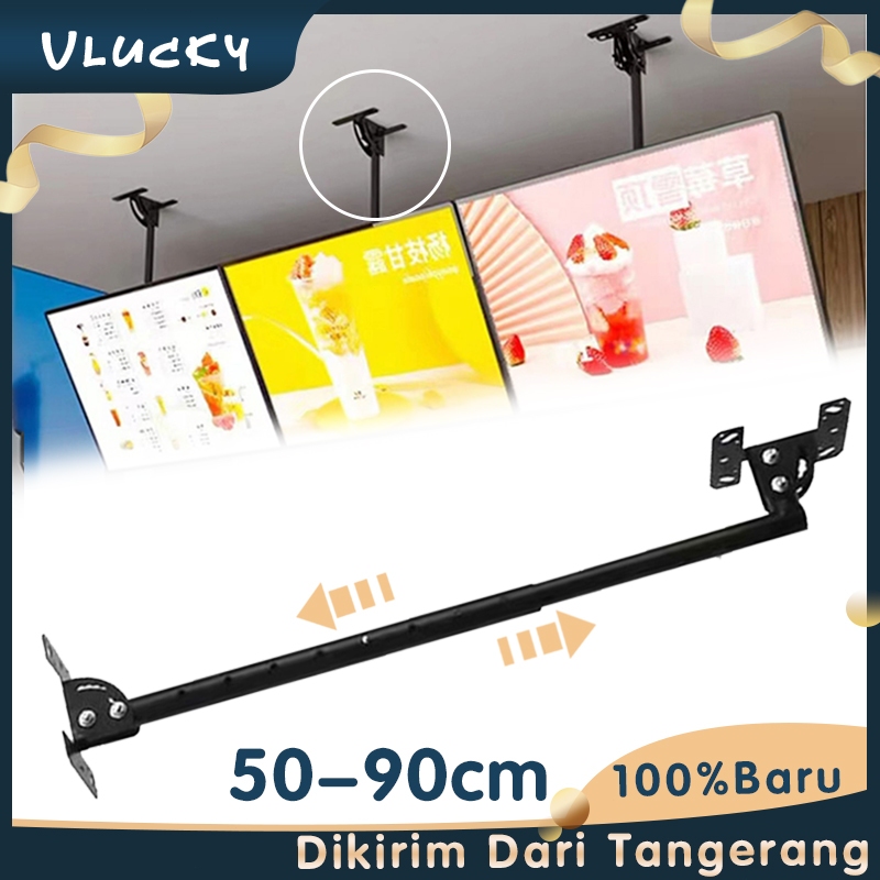 

LED Cafe Menu Board Bracket Adjustable 50-90CM Menu Board Breket Light Box Boom