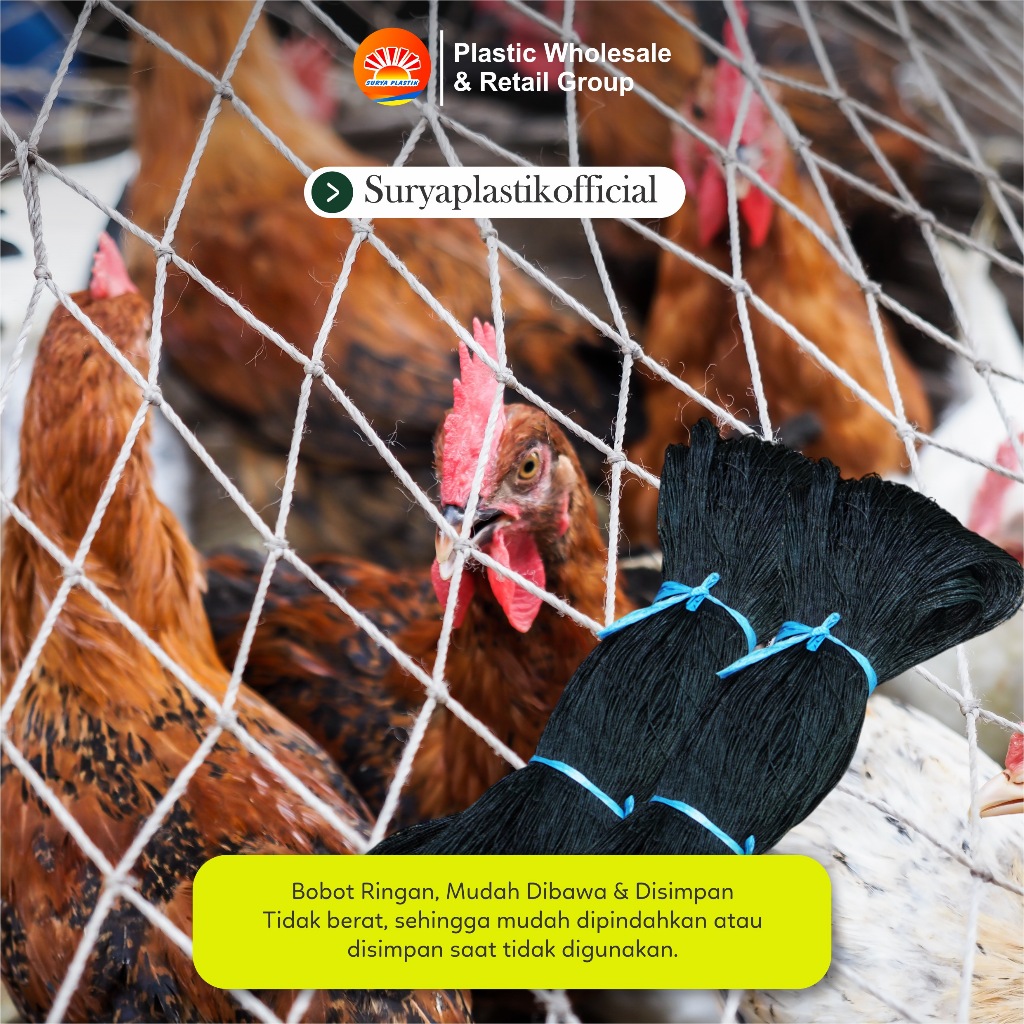 ID JARING PAGAR AYAM 1,5 METER JARING KANDANG AYAM LEBAR 1,5 METER PANJANG 17 METER