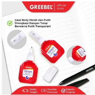 

Correction Pen Fluid Tip Ex Cair Greebel GBC-120704 Tipex