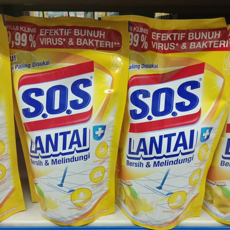 SOS pembersih lantai lemon 725ml