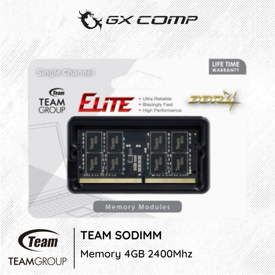 Ram Memory TEAM Elite sodimm ddr4 4GB / TEAM Memory Laptop 4GB DDR4