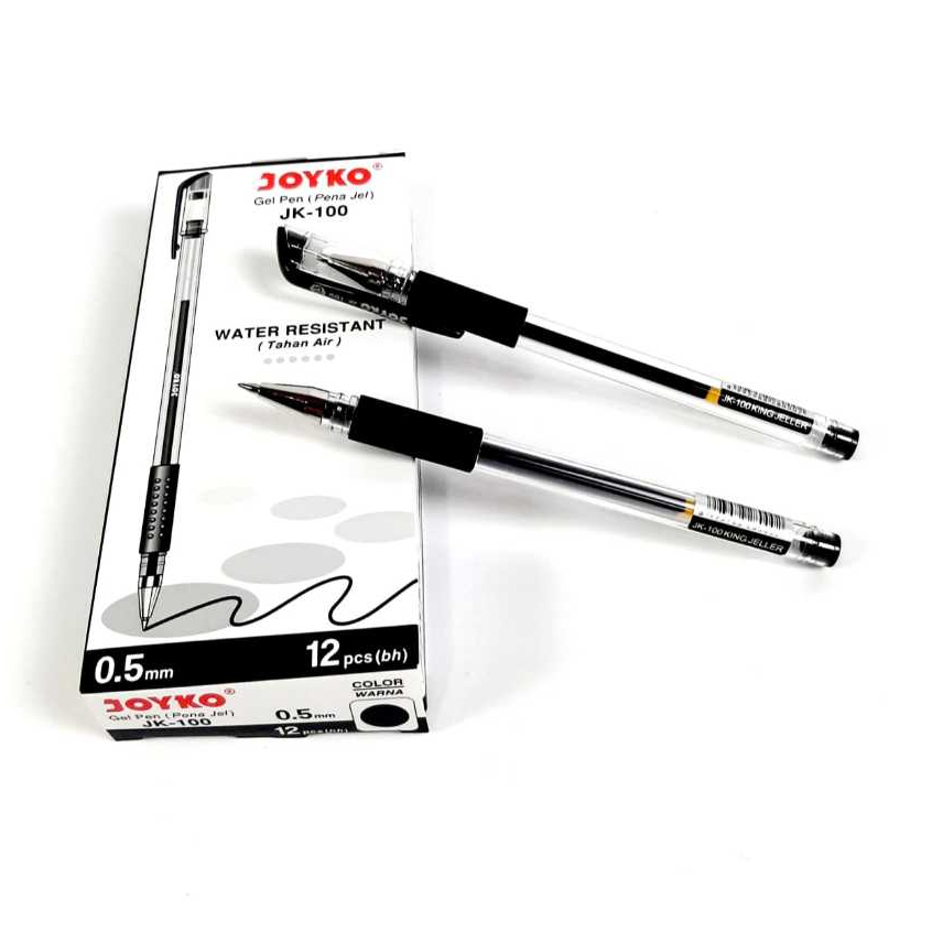 

Grosir ( 1kotak/12pcs ) Pulpen Gel Pen JOYKO JK-100 ORIGINAL