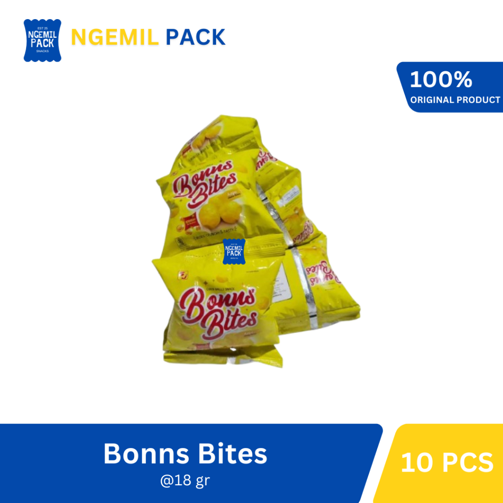 

Chiki Bonns Bites Berhadiah Isi 10pcs @18Gr