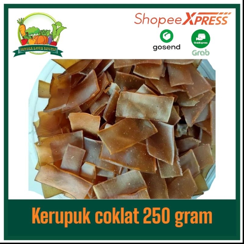 

Kerupuk coklat mentah 250 gram - KIRIM INSTAN