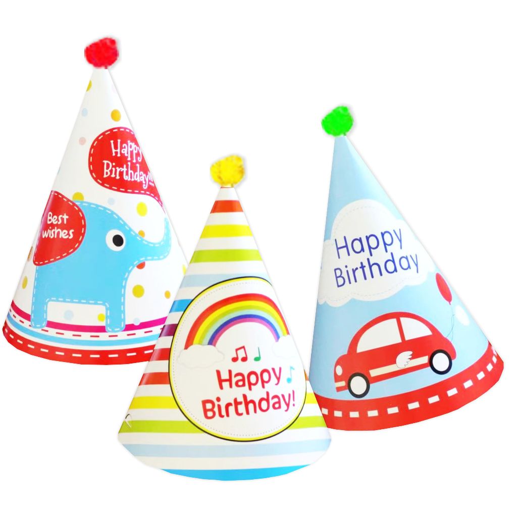 TOPI ULANG TAHUN // TOPI KERUCUT ULTAH KARAKTER // TOPI PESTA ULTAH ANAK DAN DEWASA