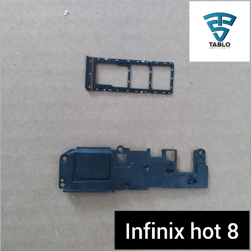 speaker dan simtray infinix hot 8 ori copotan HP
