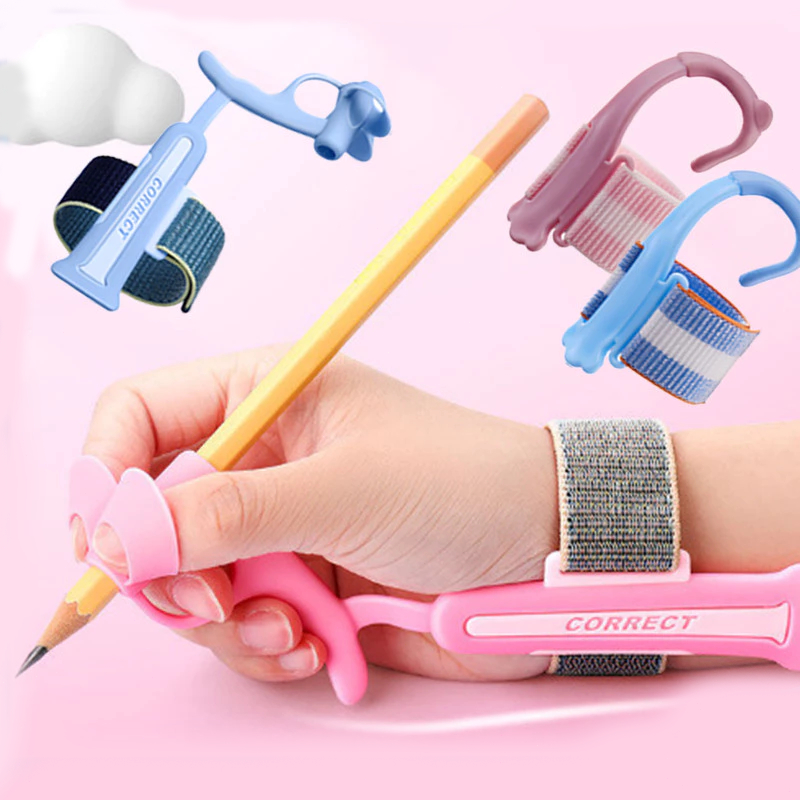 

Pensil Grip 5 Jari Grip Pensil Anak Soft Silicone Writing Posture Pencil Grasp