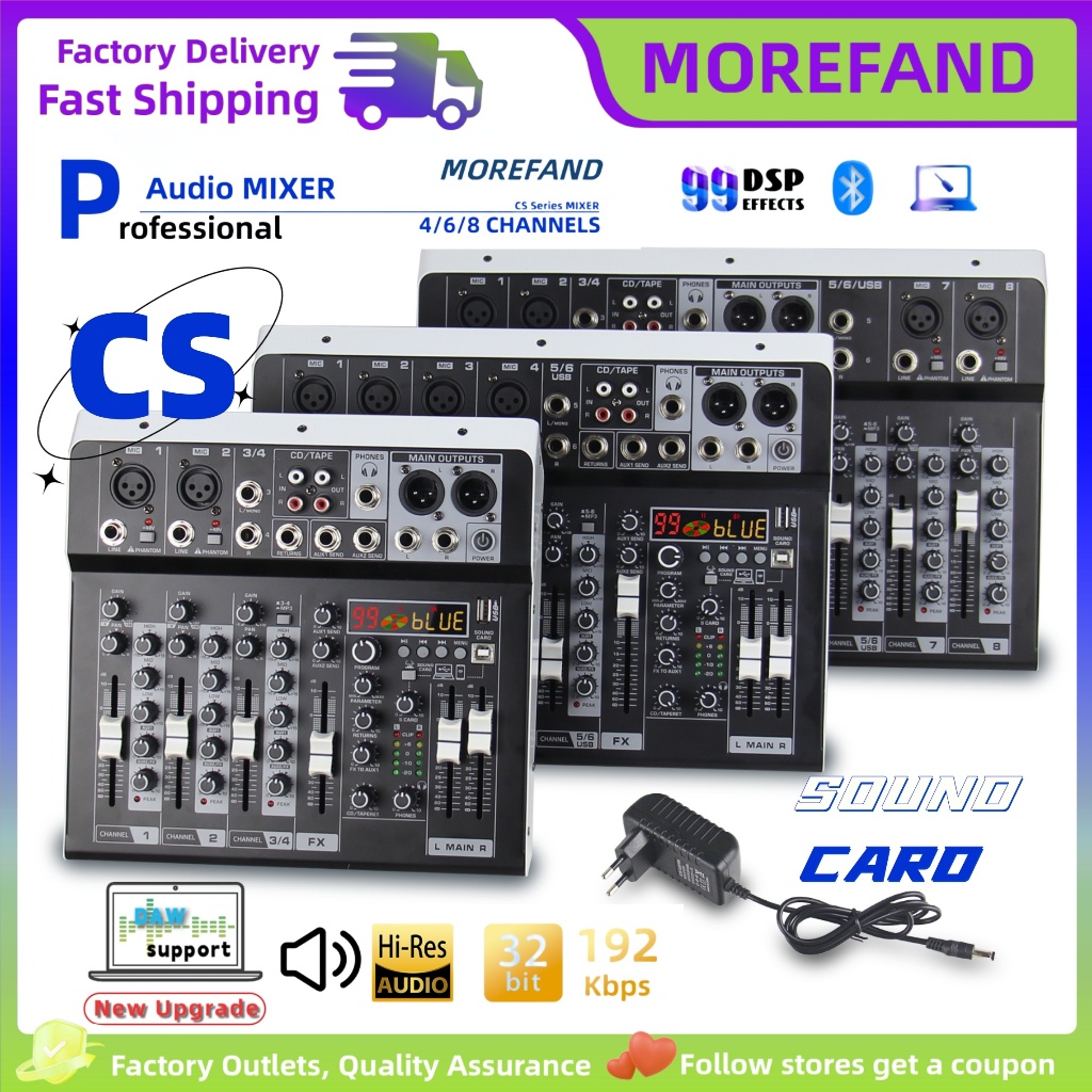 COD MOREFAND AUDIO MIXER Mixer 4 chanel /mixer audio/mixer ashlley 4 chanel /Professional mixer
