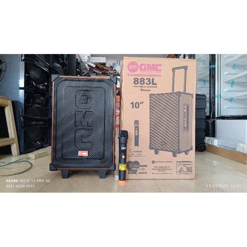 Speaker Bluetooth karaoke Gmc 883L 10 inchi
