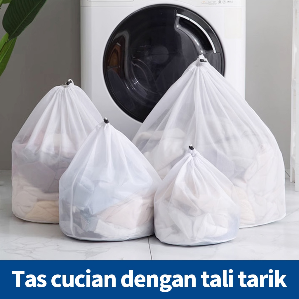 Laundry Bag Serut Laundry Net Serut Kantong Jaring Bra Jaring Serut