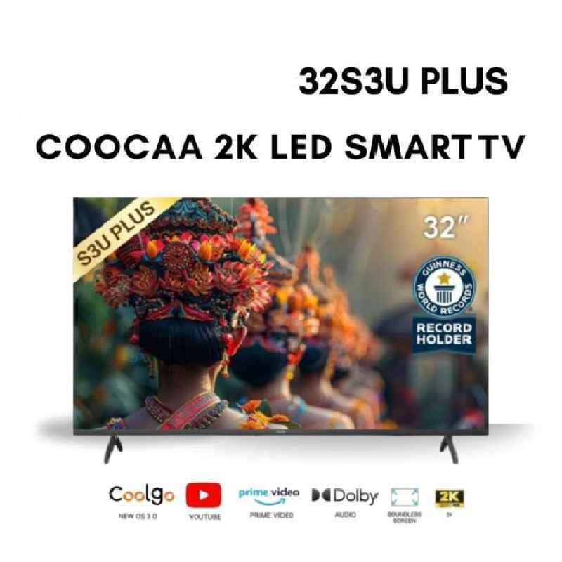 COOCAA 32S3U PLUS SMART TV LED COOCAA 32 INCH-DIGITAL DVB T/T2-BEZEL-LESS