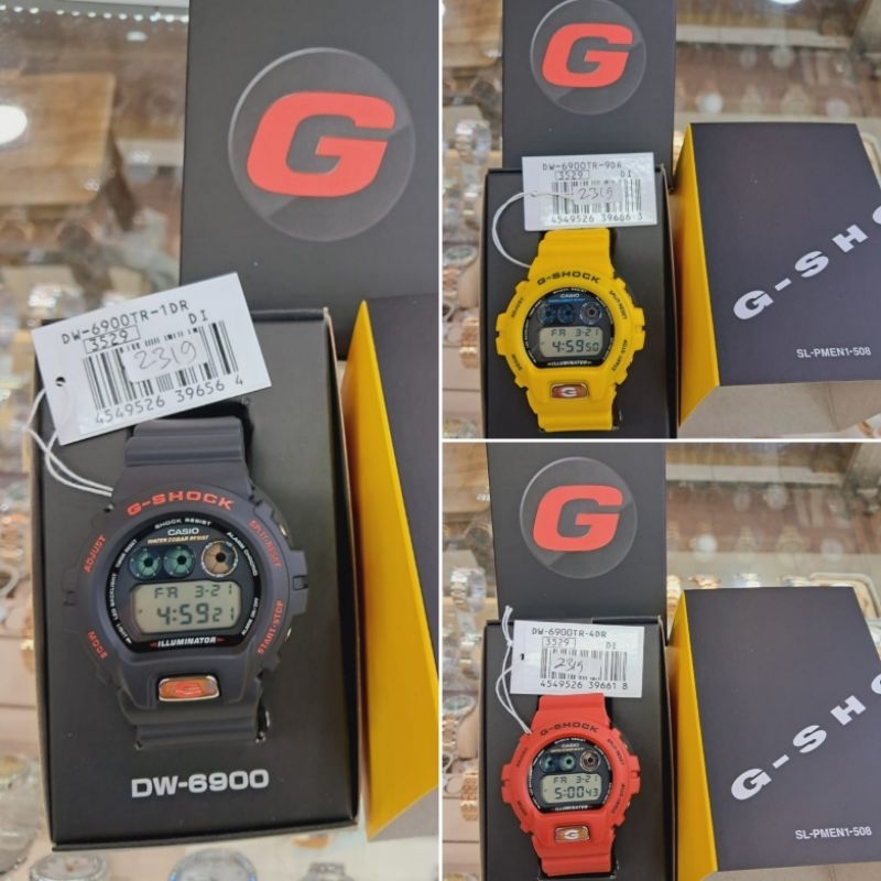 Jam Pria Casio G Shock  DW-6900TR-1DR  original  /  DW-6900TR-4DR / DW-6900TR-9DR