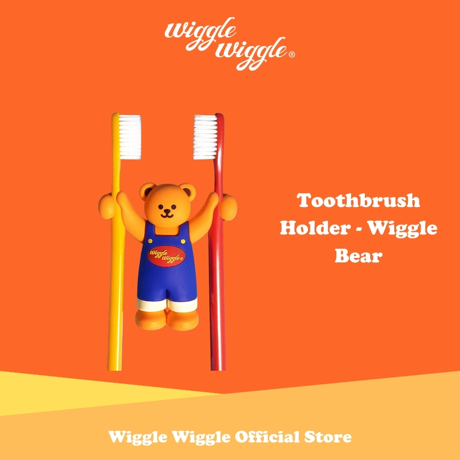 Wiggle Wiggle Toothbrush Holder - Wiggle Bear Wadah Tempat Sikat Gigi