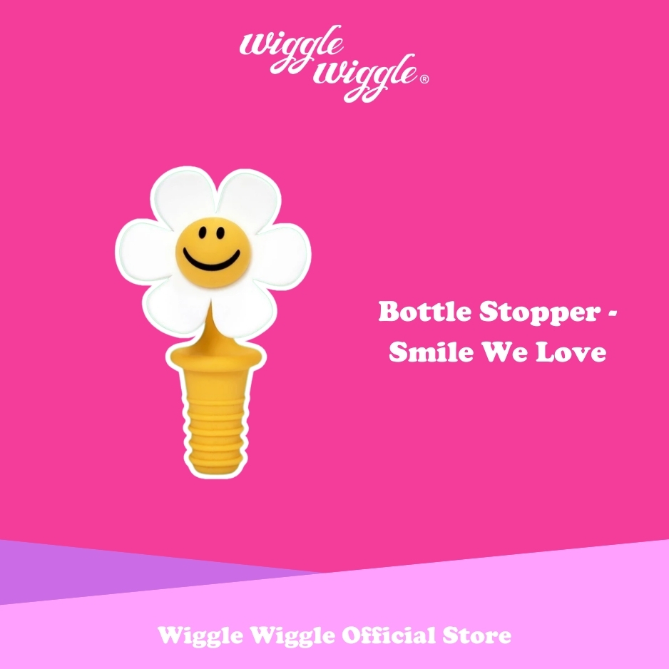 Wiggle Wiggle Bottle Stopper - Smile We Love Penutup Botol Wine